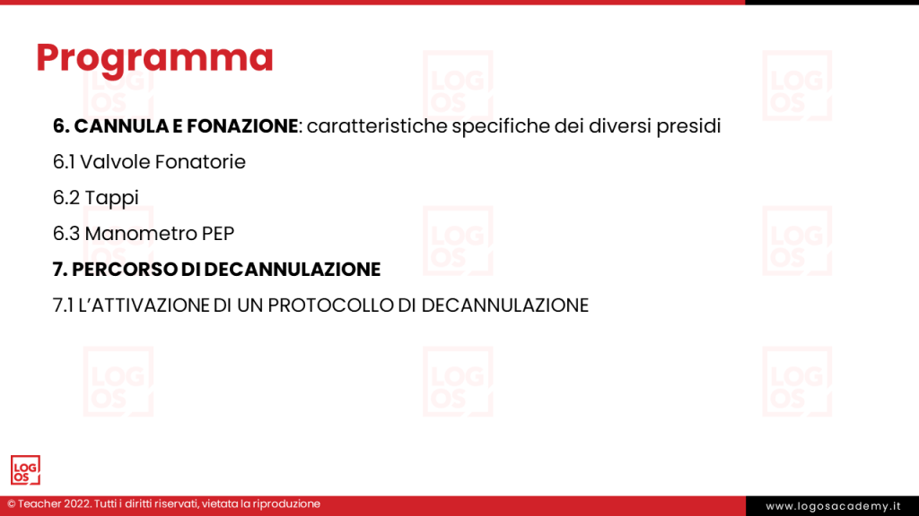 Diapositiva Focus sulla cannula 3