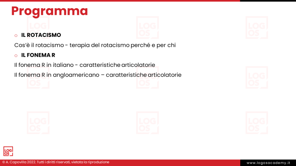 DiapositivaCorreggiamo il Rotacismo